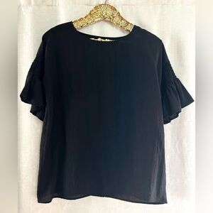 Ruffle Sleeves Blouse